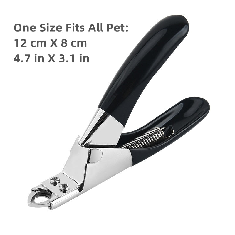 Professional Pet Nail Clipper with Safety Guard Stainless Steel Scissors