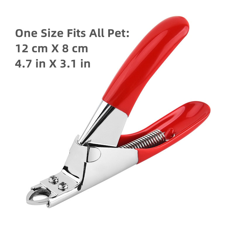 Professional Pet Nail Clipper with Safety Guard Stainless Steel Scissors