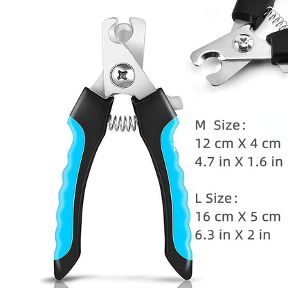 Professional Pet Nail Clipper with Safety Guard Stainless Steel Scissors