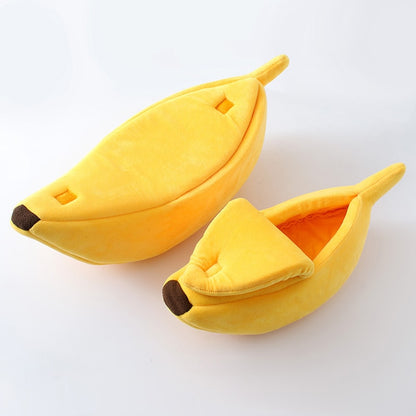 Funny Banana House Cat Bed Cute & Cozy