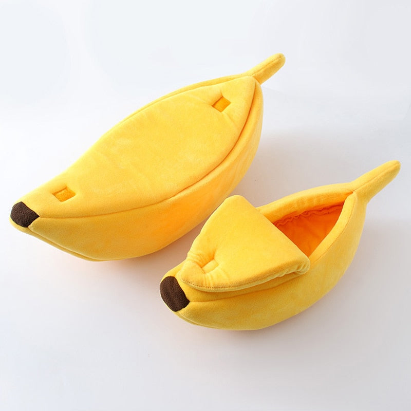 Funny Banana House Cat Bed Cute & Cozy